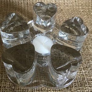 Vintage Thick Glass Pot Trivet or Pot / Teapot Warmer